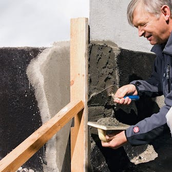 Hydraulisk kalkmoertel sokkel 5 Hydraulisk kalkmoertel sokkel 5